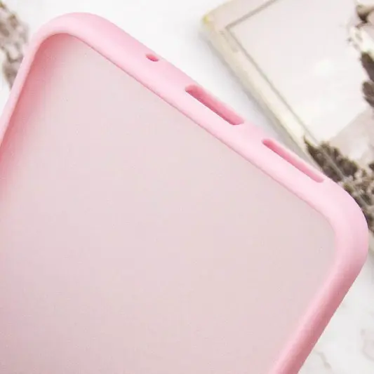 Чехол TPU+PC Lyon Frosted для Xiaomi Redmi 10C Pink - изображение 5