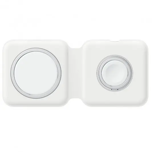 БЗП Wireless Charger with Magsafe 2in1 for Apple (AAA) (box) White