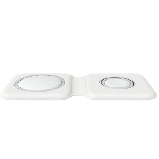 БЗП Wireless Charger with Magsafe 2in1 for Apple (AAA) (box) White - зображення 1 
