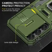 Ударопрочный чехол Camshield Army Ring для Samsung Galaxy S21 Оливковый / Army Green