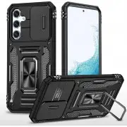 Ударостійкий чохол Camshield Army Ring для Samsung Galaxy S22 Чорний / Black