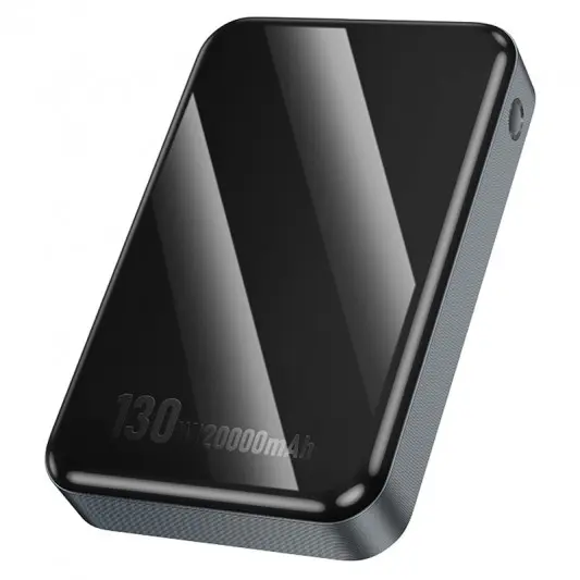 Портативное ЗУ Power Bank Hoco Q30A Fast charge 130W 20000 mAh Metal gray - изображение 6
