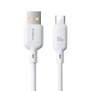 Дата кабель Baseus Silky Series OS Fast Charging USB to Type-C 100W (2m) (P10377703) Moon White