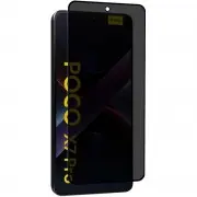 Защитное стекло Privacy 5D (тех.пак) для Xiaomi Poco X7 Pro Черный