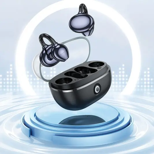Бездротові TWS навушники BOROFONE FQ5 Spirit clip-on Black - зображення 3 
