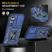 Ударостійкий чохол Camshield Army Ring для Samsung Galaxy S22+ Синій / Navy