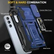 Ударостійкий чохол Camshield Army Ring для Samsung Galaxy S22+ Синій / Navy
