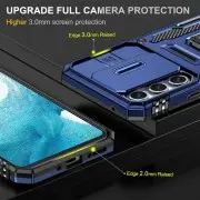 Ударостійкий чохол Camshield Army Ring для Samsung Galaxy S22+ Синій / Navy