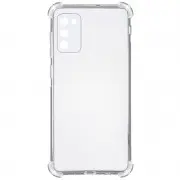 TPU чехол GETMAN Ease logo усиленные углы Full Camera для Samsung Galaxy A03s Бесцветный (прозрачный)