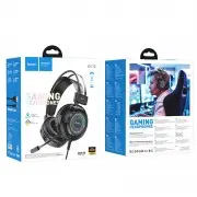Накладні навушники Hoco W110 Resource (USB+3.5mm/2m) Black