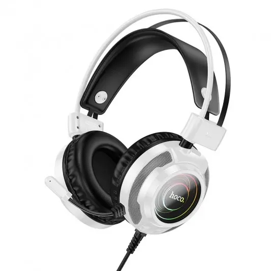 Накладные наушники Hoco W110 Resource (USB+3.5mm/2m) White - изображение 1