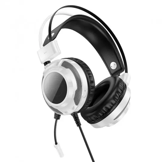 Накладные наушники Hoco W110 Resource (USB+3.5mm/2m) White - изображение 2