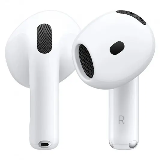 Бездротові TWS навушники Airpods 4 ANC USB-C Wireless Charging Case for Apple (AA) White - зображення 1 