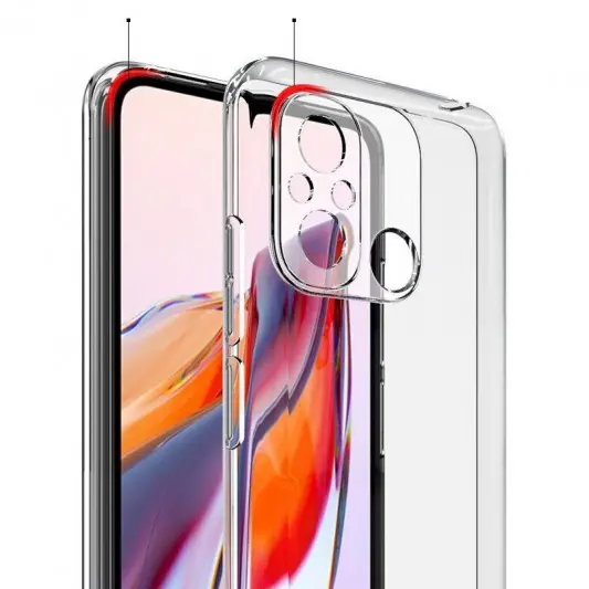 TPU чехол Epic Transparent 1,5mm Full Camera для Xiaomi Redmi 12C Бесцветный (прозрачный) - изображение 2