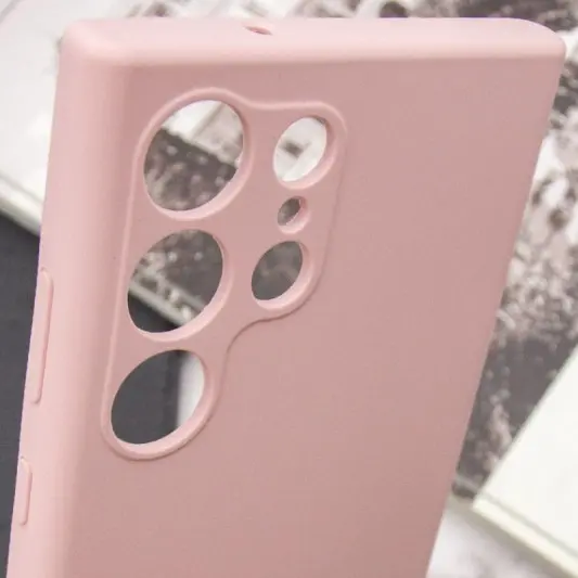 Чехол Silicone Cover Lakshmi Full Camera (AAA) для Samsung Galaxy S23 Ultra Розовый / Pink Sand - изображение 5