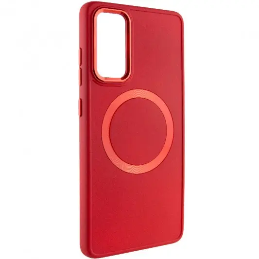 TPU чохол Bonbon Metal Style with MagSafe для Samsung Galaxy S20 FE Червоний / Red