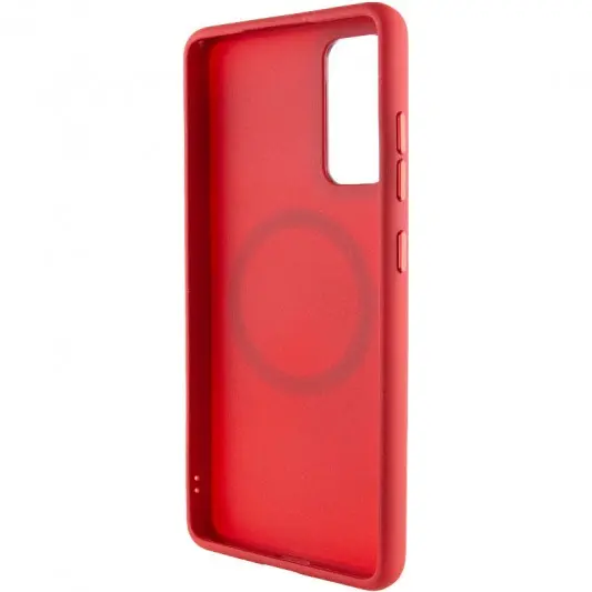 TPU чохол Bonbon Metal Style with MagSafe для Samsung Galaxy S20 FE Червоний / Red - зображення 2 