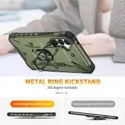 Ударостійкий чохол Pathfinder Ring для Samsung Galaxy S23 FE Зелений / Army Green