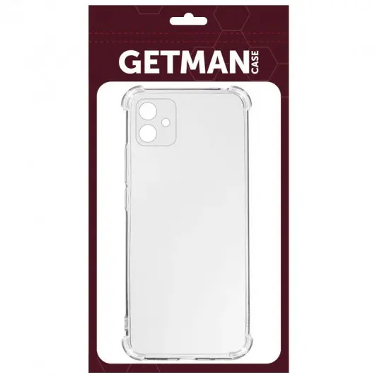 TPU чехол GETMAN Ease logo усиленные углы Full Camera для Samsung Galaxy A04 Бесцветный (прозрачный) - изображение 1
