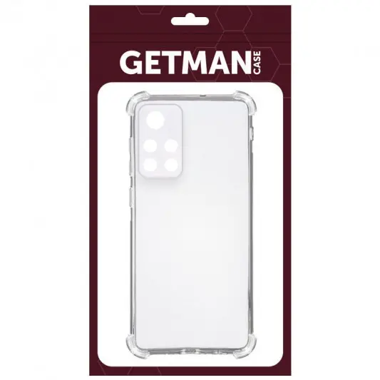 TPU чохол GETMAN Ease logo посилені кути Full Camera для Xiaomi Poco M4 Pro 5G / Note 11 5G Безбарвний (прозорий) - зображення 2 