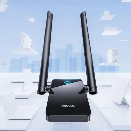 WiFi адаптер Baseus FastJoy Series 1300Mbps (External Antenna) (B01317600111-05) Cluster Black - зображення 6 