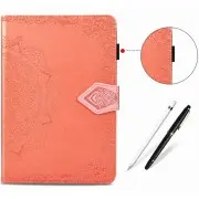 Кожаный чехол Art Case с визитницей для Samsung Galaxy Tab S7+ Оранжевый