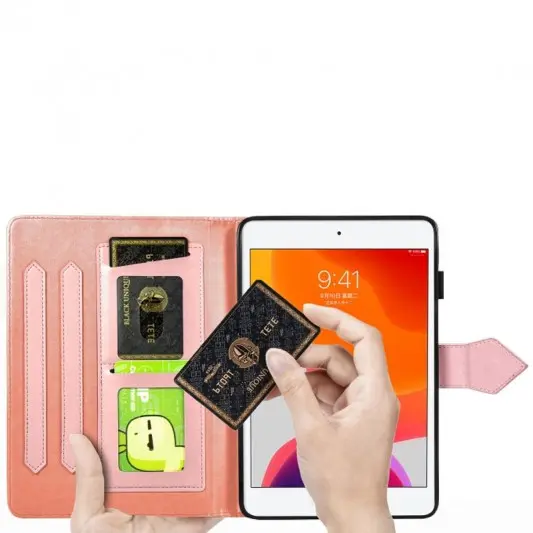Кожаный чехол Art Case с визитницей для Samsung Galaxy Tab S7+ Оранжевый - изображение 6