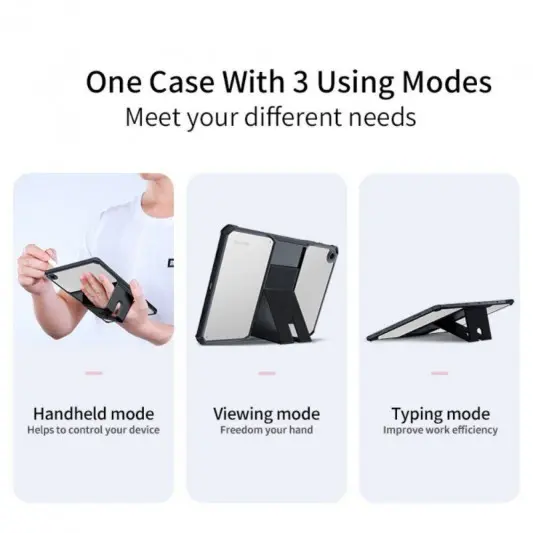 TPU+PC чохол Xundd Stand c посиленими кутами для Samsung Galaxy Tab A9 (8.7'') Чорний - зображення 2 