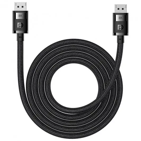 Дата кабель Baseus High Definition DP 8K to DP 8K (3m) (B00633706111-03) Cluster Black - изображение 1