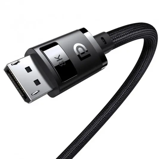 Дата кабель Baseus High Definition DP 8K to DP 8K (3m) (B00633706111-03) Cluster Black - изображение 2