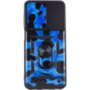 Ударопрочный чехол Camshield Serge Ring Camo для Samsung Galaxy M23 5G / M13 4G Синий / Army Blue