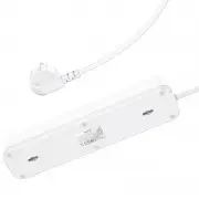 Удлинитель Hoco NS1 Aura PD20W (2USB/1Type-C/4xSocket) White