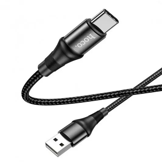 Дата кабель Hoco X50 "Excellent" USB to Type-C (1m) Чорний - изображение 3