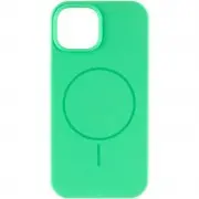 Чохол Silicone Case Full Protective (AA) NO LOGO with MagSafe для Apple iPhone 13 (6.1") Зелений / Spearmint