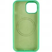 Чохол Silicone Case Full Protective (AA) NO LOGO with MagSafe для Apple iPhone 13 (6.1") Зелений / Spearmint