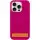 Чохол Silicone Case Full Protective (AA) NO LOGO with MagSafe для Apple iPhone 13 (6.1") Малиновий / Dragon Fruit