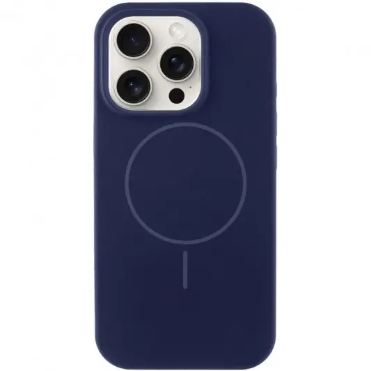 Чохол Silicone Case Full Protective (AA) NO LOGO with MagSafe для Apple iPhone 13 Pro (6.1") Темно-синій / Midnight blue