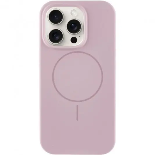 Чохол Silicone Case Full Protective (AA) NO LOGO with MagSafe для Apple iPhone 15 Pro (6.1") Рожевий / Pink Sand