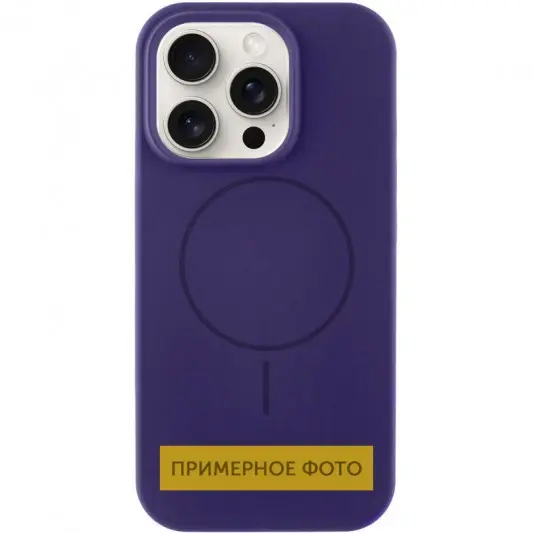 Чехол Silicone Case Full Protective (AA) NO LOGO with MagSafe для Apple iPhone 16 (6.1