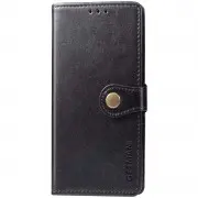 Кожаный чехол-книжка GETMAN Gallant (PU) для Xiaomi Redmi 9 Черный