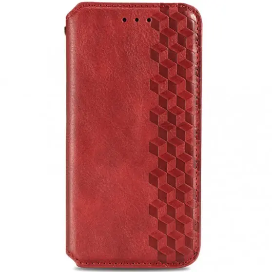 Шкіряний чохол-книжка GETMAN Cubic (PU) для Samsung Galaxy A32 4G Червоний