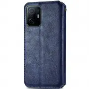 Шкіряний чохол-книжка GETMAN Cubic (PU) для Xiaomi 11T / 11T Pro Синій