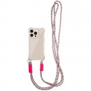 Чехол TPU CrossBody with straps для Apple iPhone 15 Pro Max (6.7") Antique White