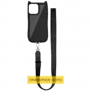 Чохол TPU GETMAN Cat with straps для Apple iPhone 16e (6.1") Black