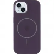 Чохол Silicone Case Full Protective (AA) with MagSafe для Apple iPhone 15 (6.1") Фіолетовий / Elderberry