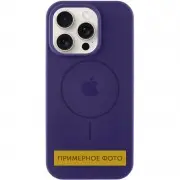 Чехол Silicone Case Full Protective (AA) with MagSafe для Apple iPhone 16 (6.1") Фиолетовый / Elderberry