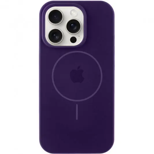 Чехол Silicone Case Full Protective (AA) with MagSafe для Apple iPhone 16 Pro Max (6.9") Фиолетовый / Amethyst