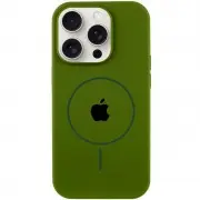 Чохол Silicone Case Full Protective (AA) with MagSafe для Apple iPhone 11 Pro (5.8") Зелений / Dark Olive