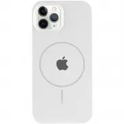 Чохол Silicone Case Full Protective (AA) with MagSafe для Apple iPhone 11 Pro Max (6.5") Білий / White