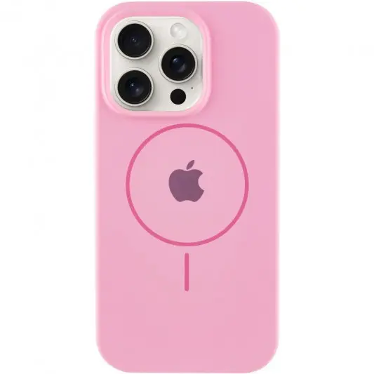 Чехол Silicone Case Full Protective (AA) with MagSafe для Apple iPhone 12 Pro / 12 (6.1") Розовый / Light pink